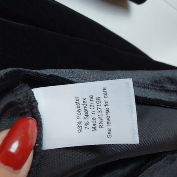 Cara Santana X Nine West Black Velvet Whimsigoth Neutral Dress Winter Sexy Sz.XL - Picture 11 of 12